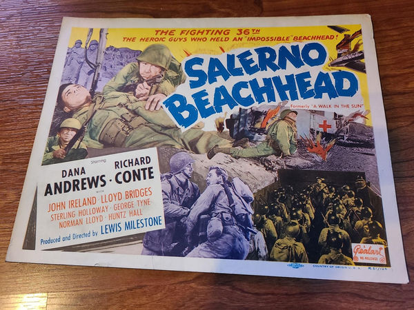 Salerno Beachhead - Military/Aviation Lobby Cards