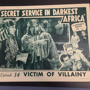 Secret Service In Darkest Africa - Serial Lobby Cards