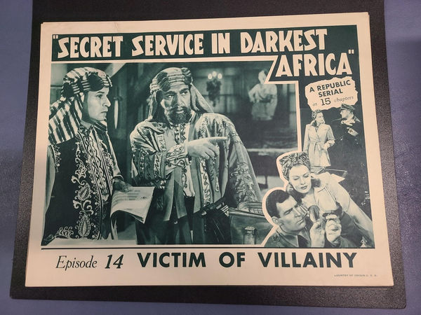 Secret Service In Darkest Africa - Serial Lobby Cards