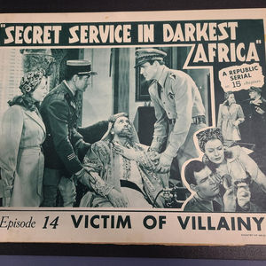 Secret Service In Darkest Africa - Serial Lobby Cards