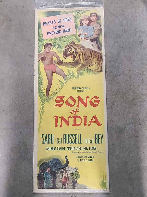 Song Of India - Inserts