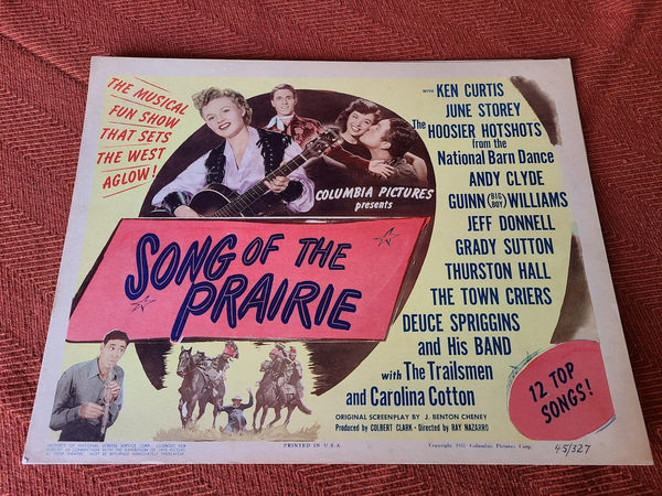 Song Of The Prairie - Western Lobby Cards