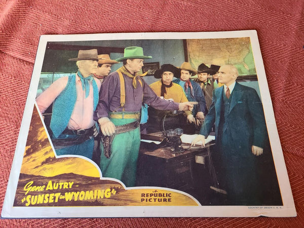 Sunset In Wyoming - Western Lobby Cards