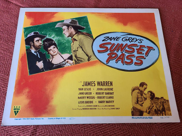 Sunset Pass - Western Lobby Cards