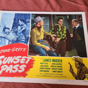 Sunset Pass - Western Lobby Cards