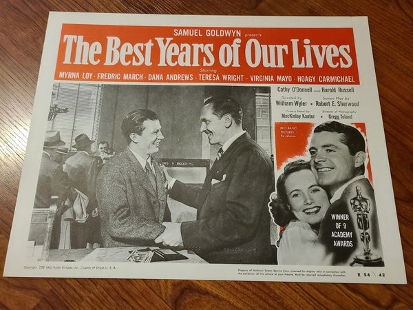 The Best Years Of Our Lives - Military/Aviation Lobby Cards