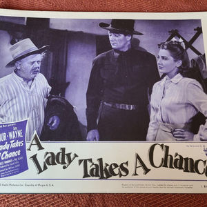 The Lady Takes A Chance - Western Lobby Cards