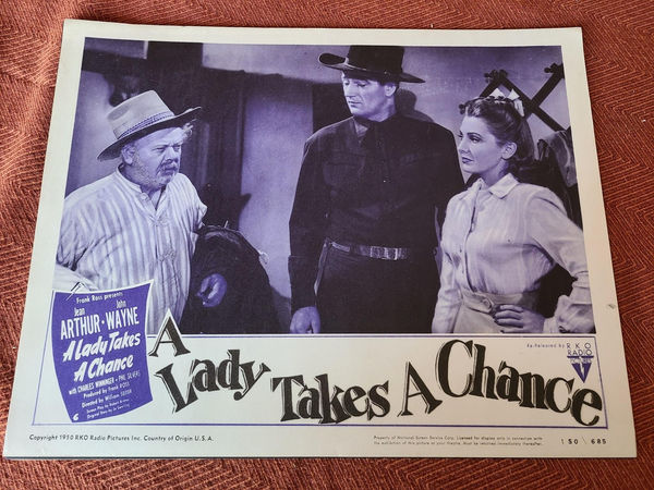 The Lady Takes A Chance - Western Lobby Cards