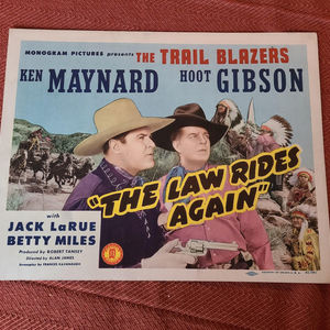 The Law Rides Again - Western Lobby Cards