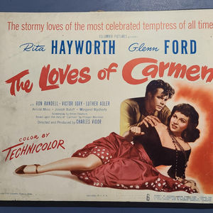 The Loves Of Carmen - Title Cards