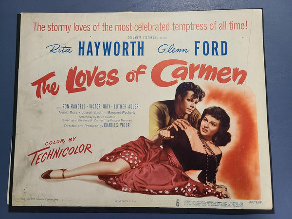 The Loves Of Carmen - Title Cards