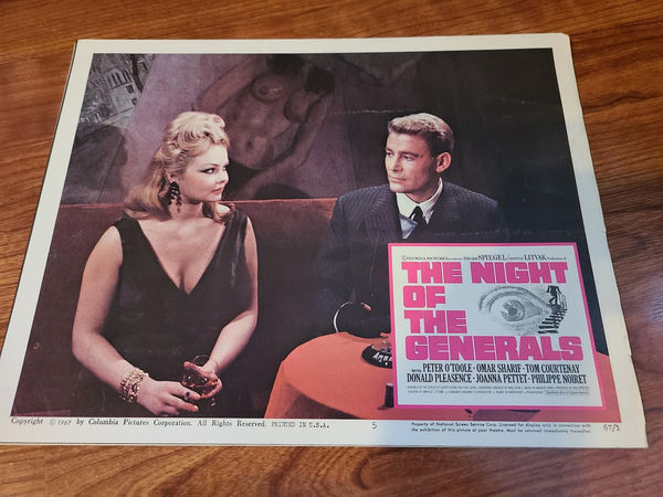 The Night Of The Generals - Military/Aviation Lobby Cards