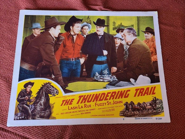 The Thundering Trail - Western Lobby Cards