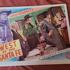 West of Santa Fe - Western Lobby Cards