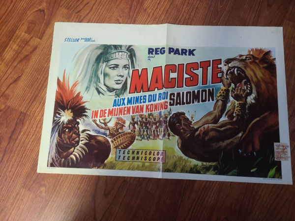 Maciste In King Solomon's Mines - Belgium