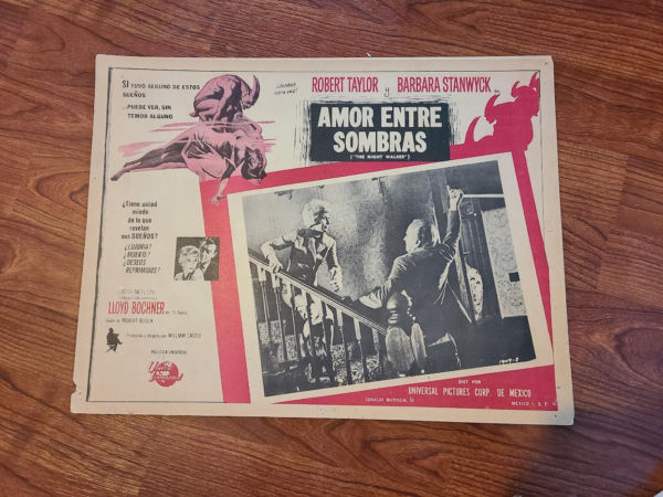 The Night Walker - Mexican Lobby Cards