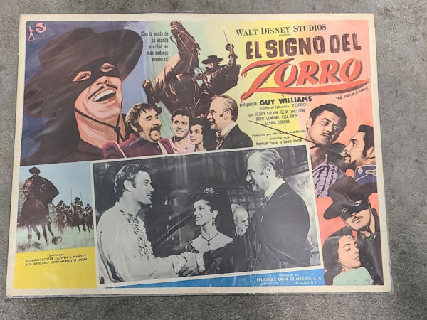 The Sign Of Zorro - Mexican Lobby Cards