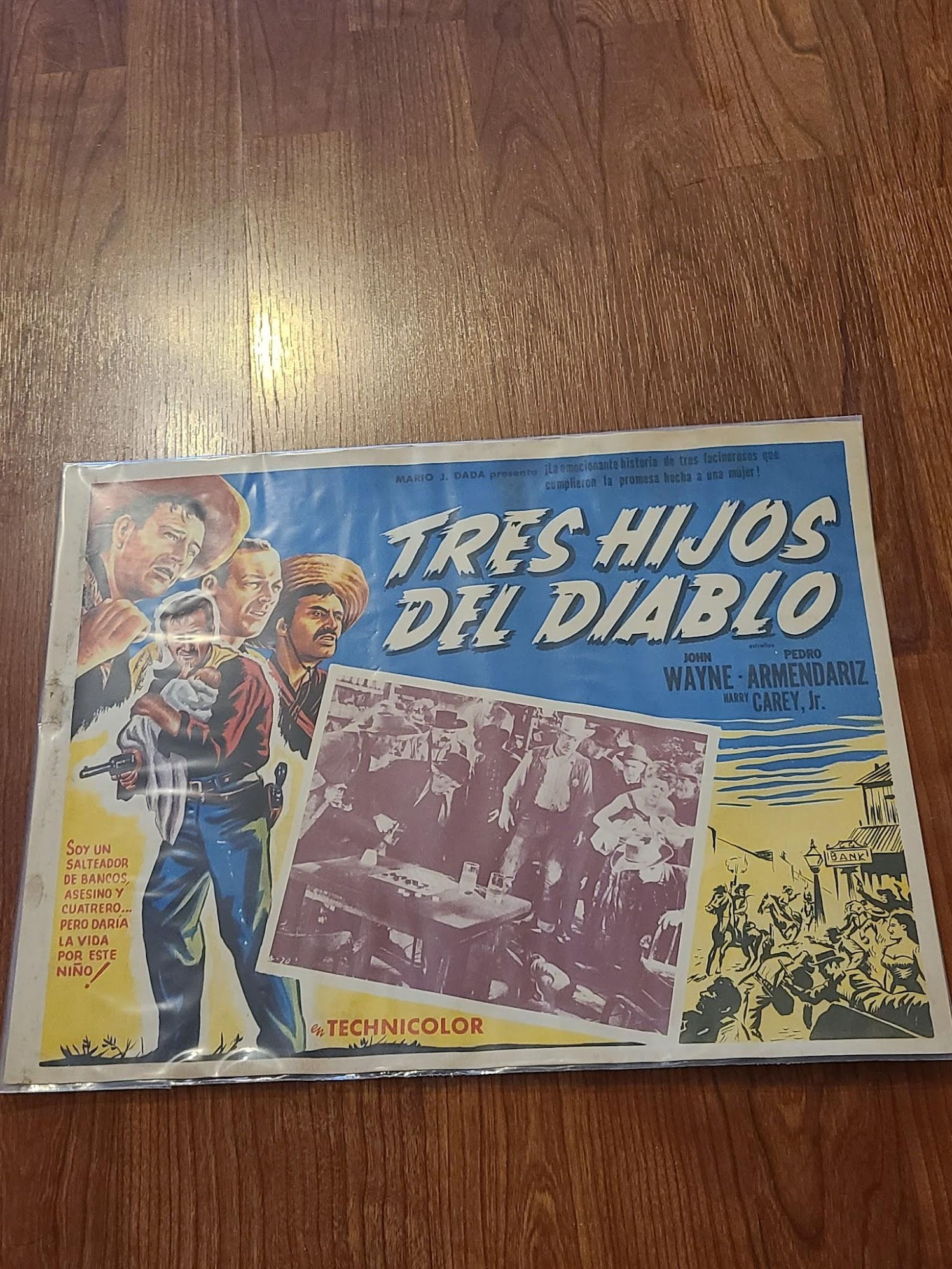 3 Godfathers 1948 Mexican Lobby Cards