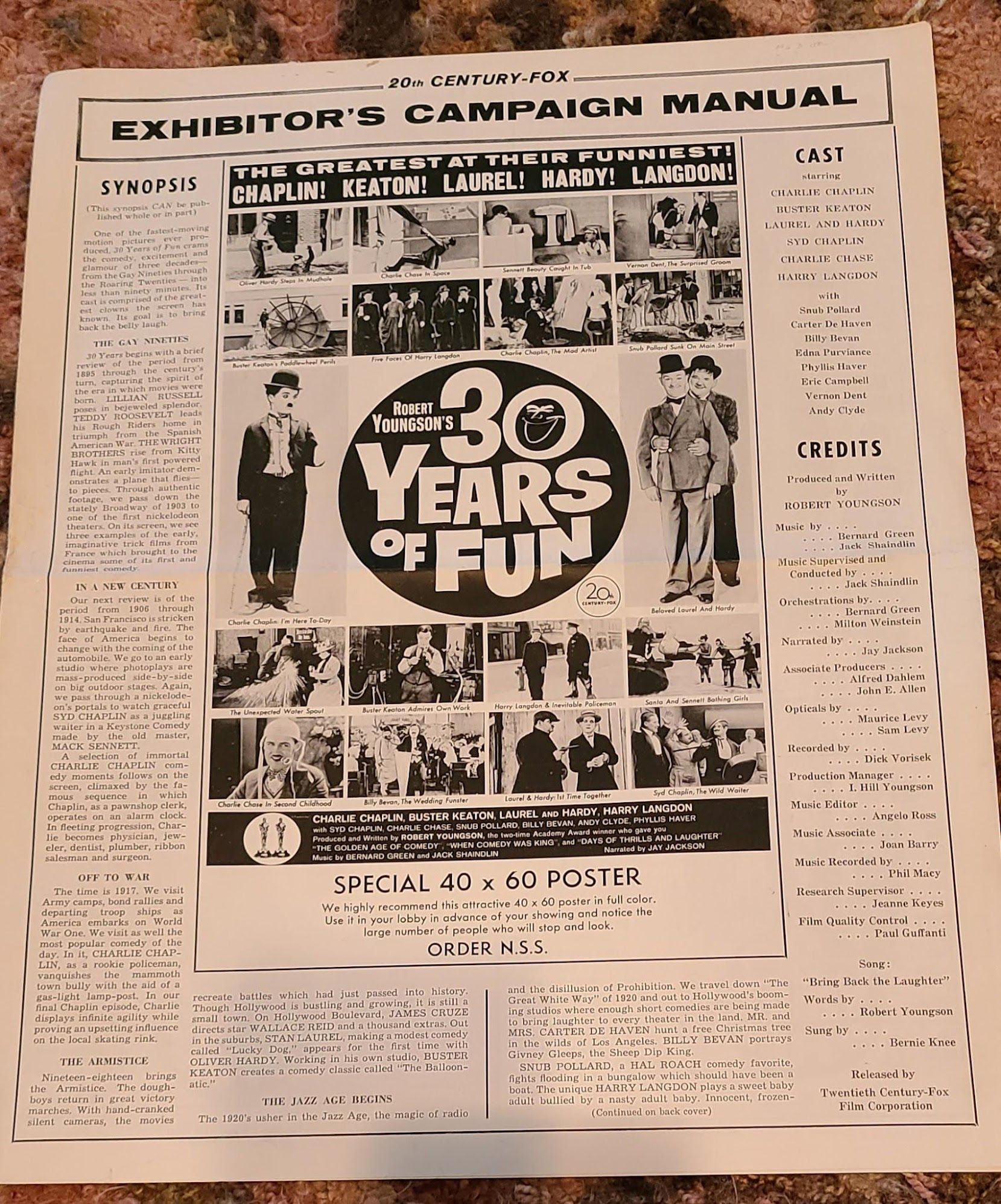 30 Years Of Fun 1963 Press Books