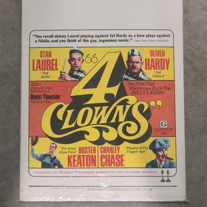 4 Clowns 1970 Window Cards