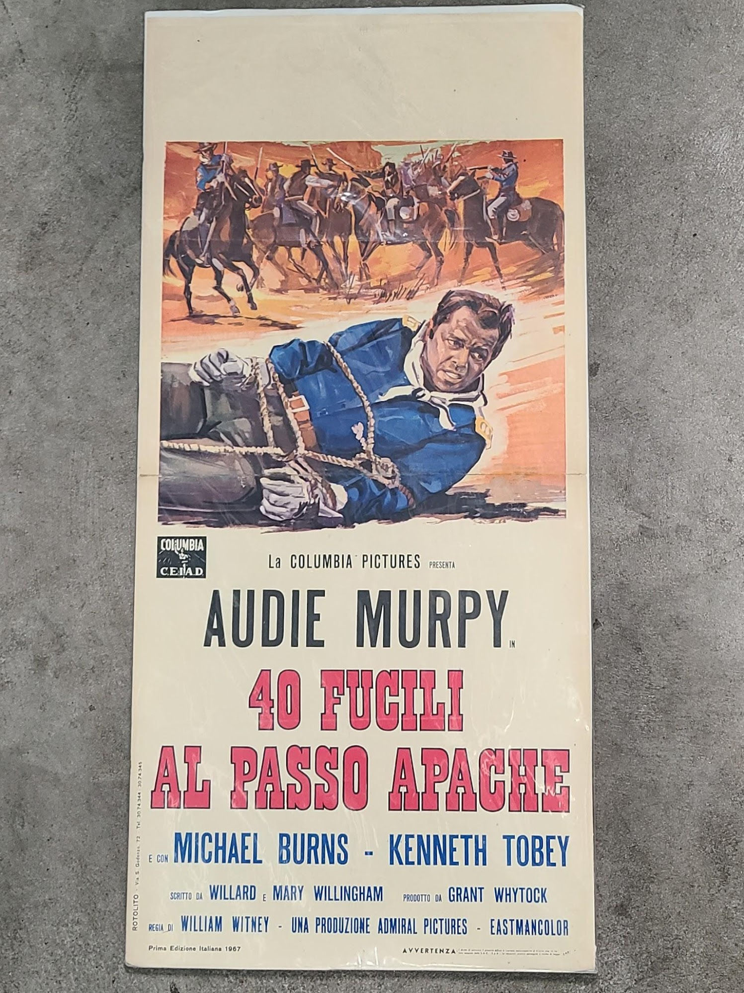 40 Guns To Apache Pass 1967 Locodina