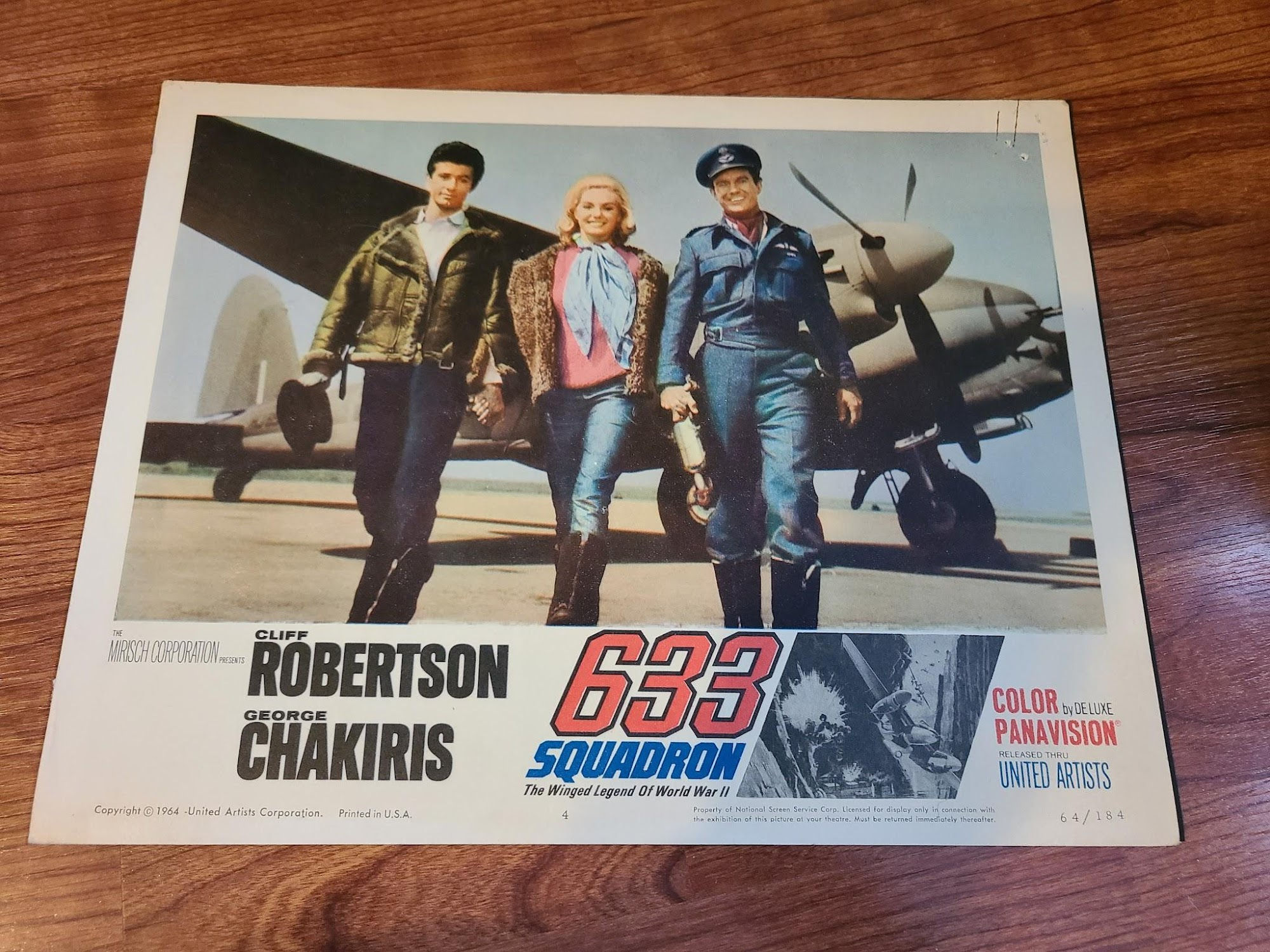 633 Squadron 1964 Military/Aviation Lobby Cards