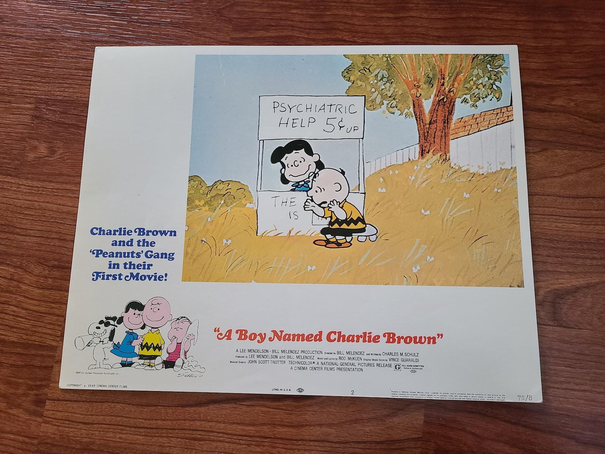 A Boy Named Charlie Brown 1970 General Lobby Cards