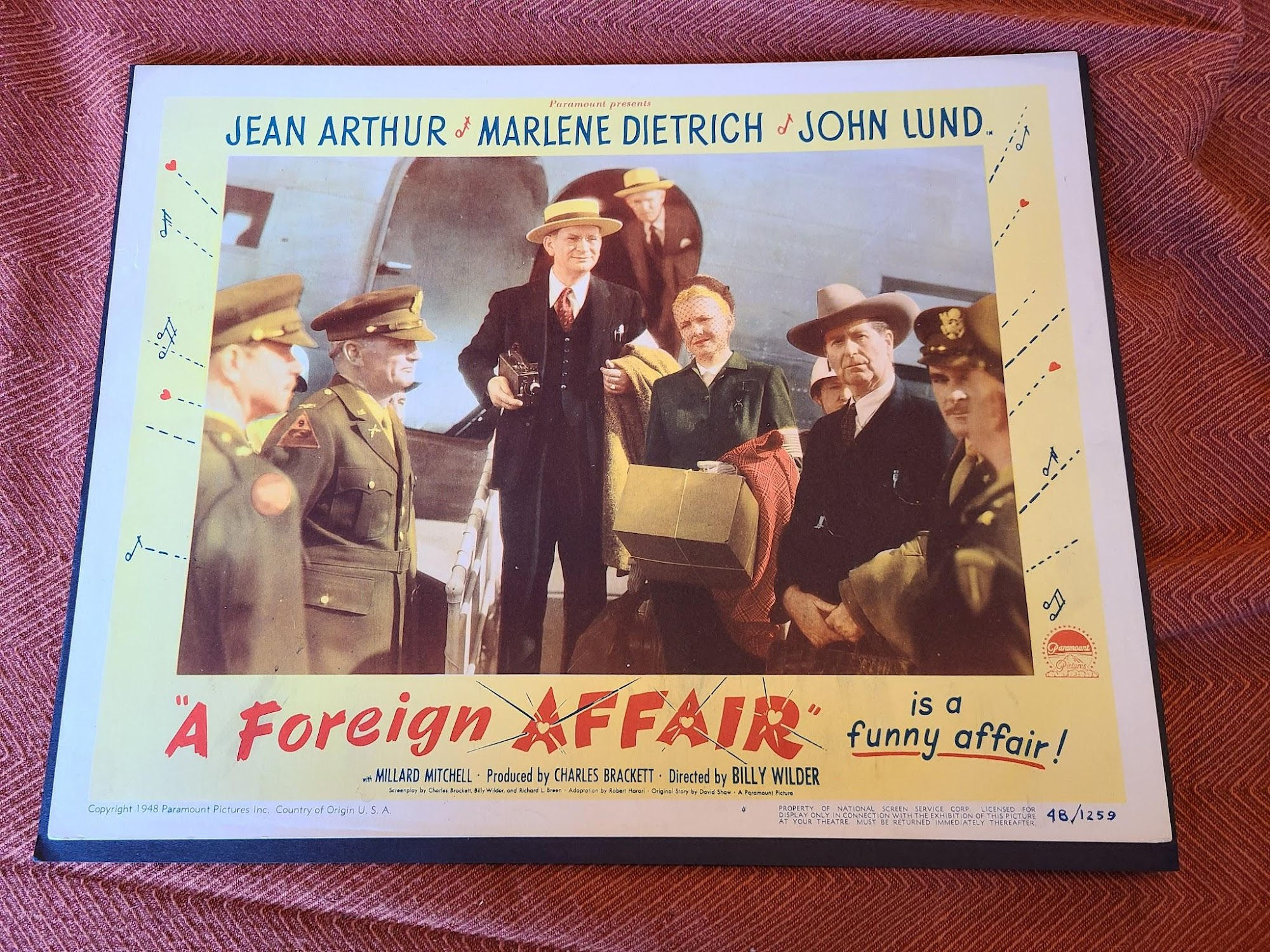 A Foreign Affair 1948 General Lobby Cards