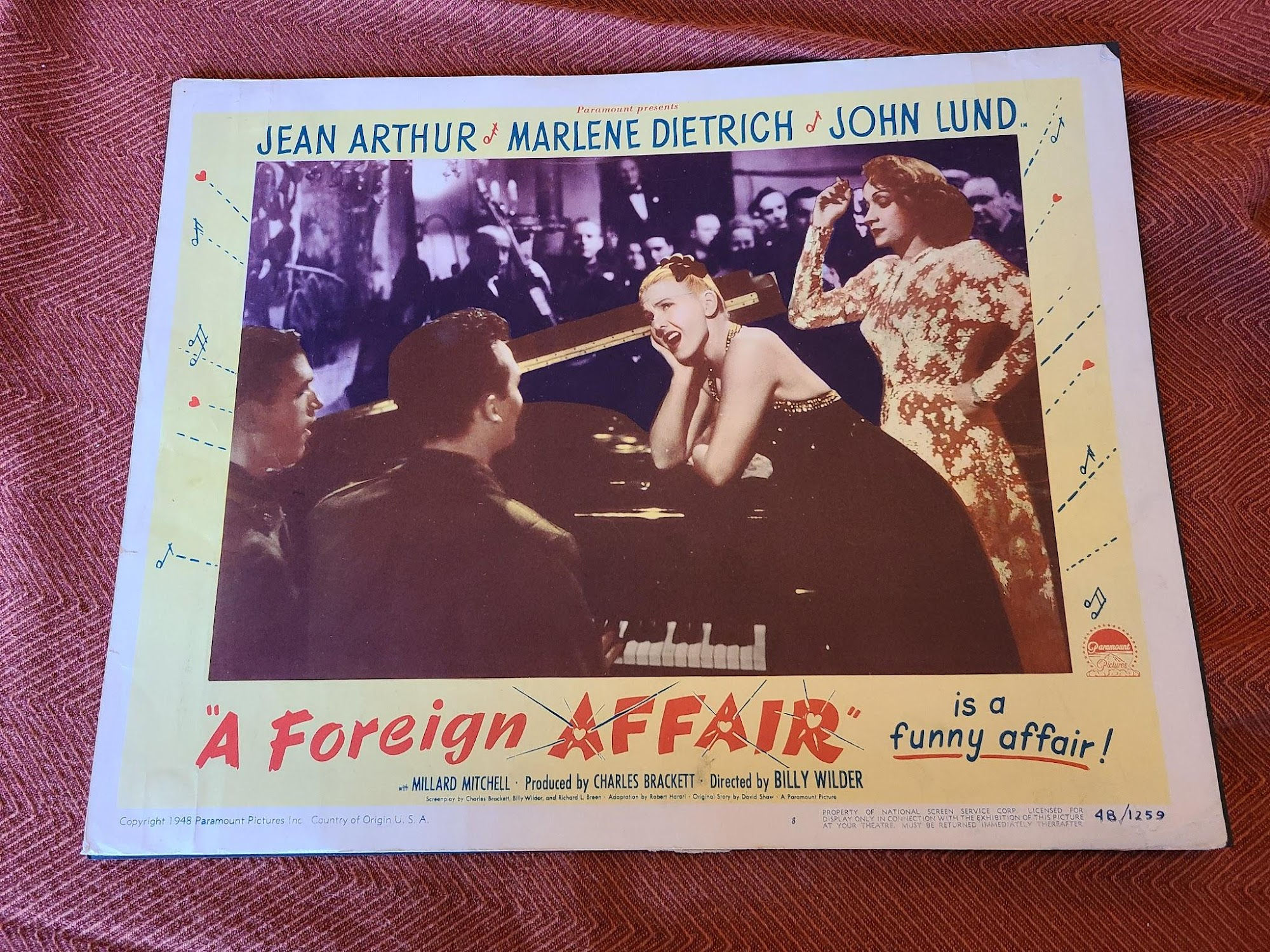 A Foreign Affair 1948 General Lobby Cards