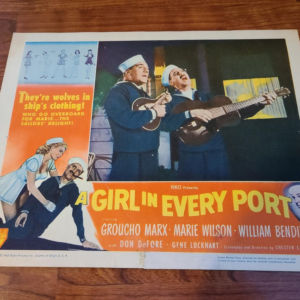 A Girl In Every Port 1952 Military/Aviation Lobby Cards