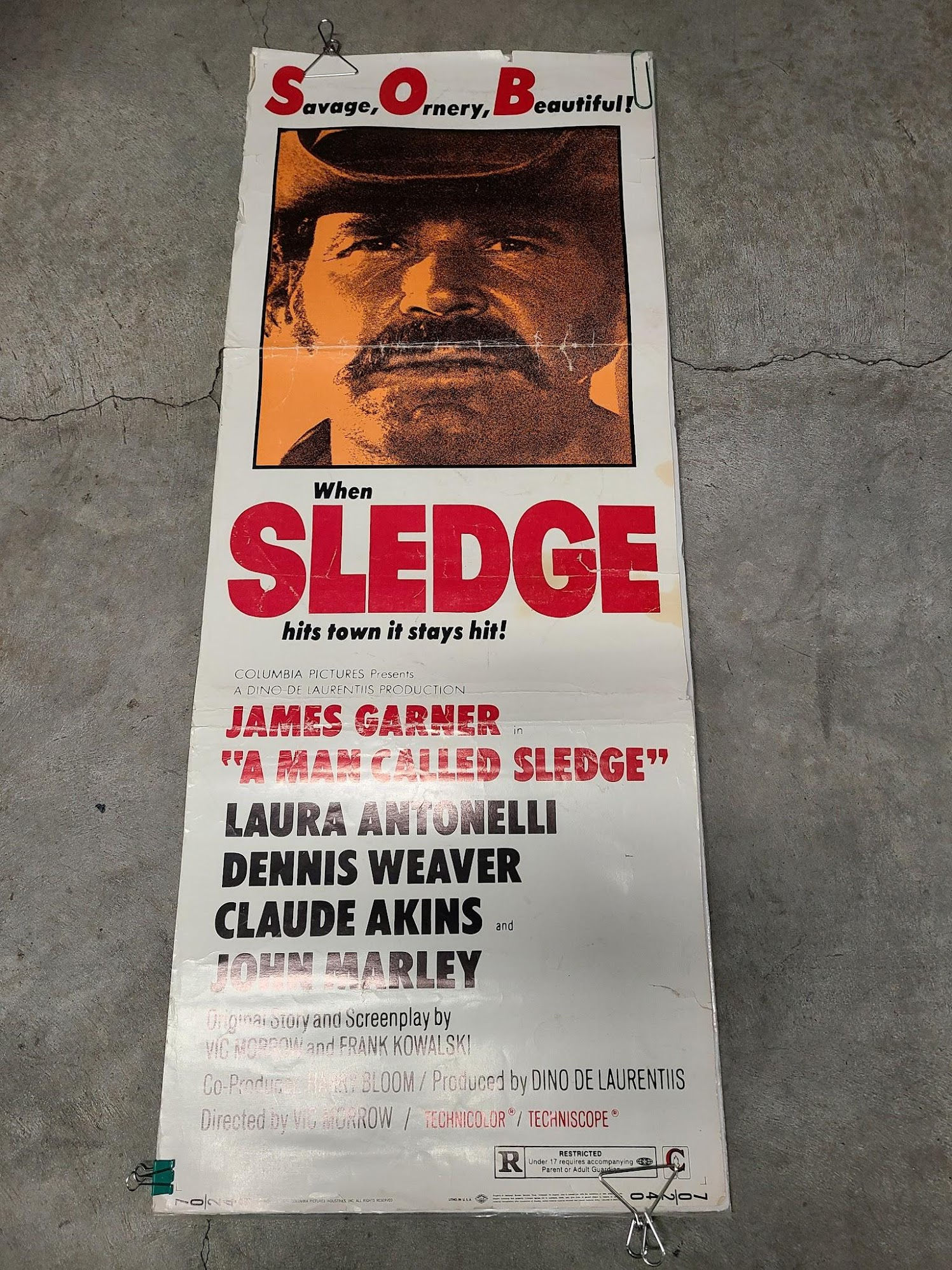 A Man Called Sledge 1970 Inserts