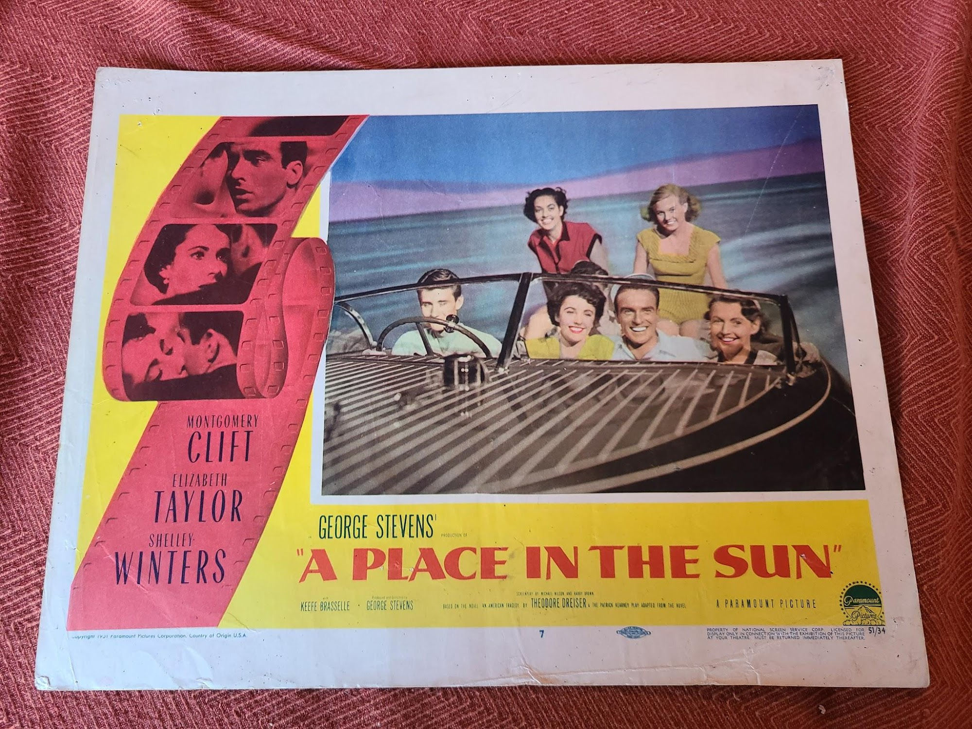 A Place In The Sun 1951 General Lobby Cards