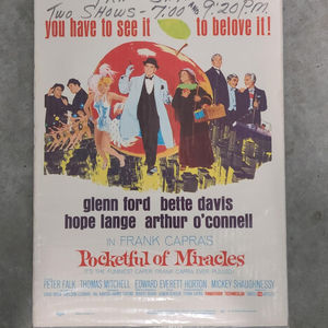A Pocketful Of Miracles 1961 Window Cards