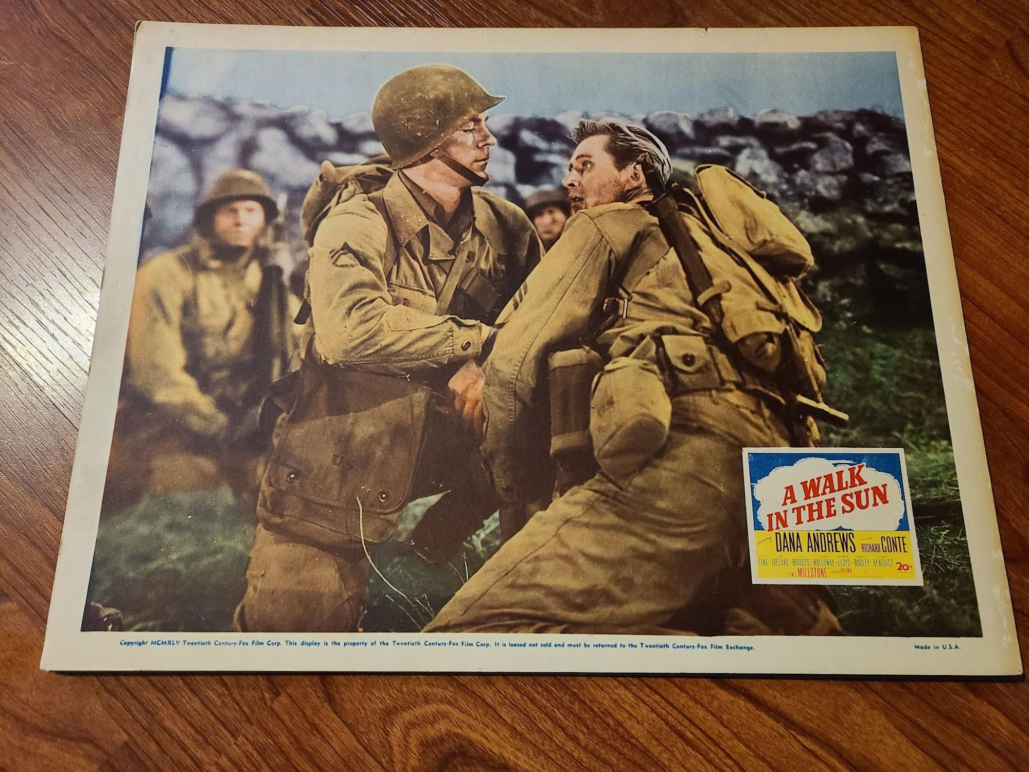 A Walk In The Sun 1945 Military/Aviation Lobby Cards