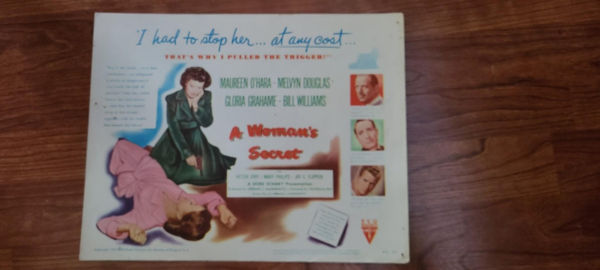 A Woman's Secret 1949 Title Cards