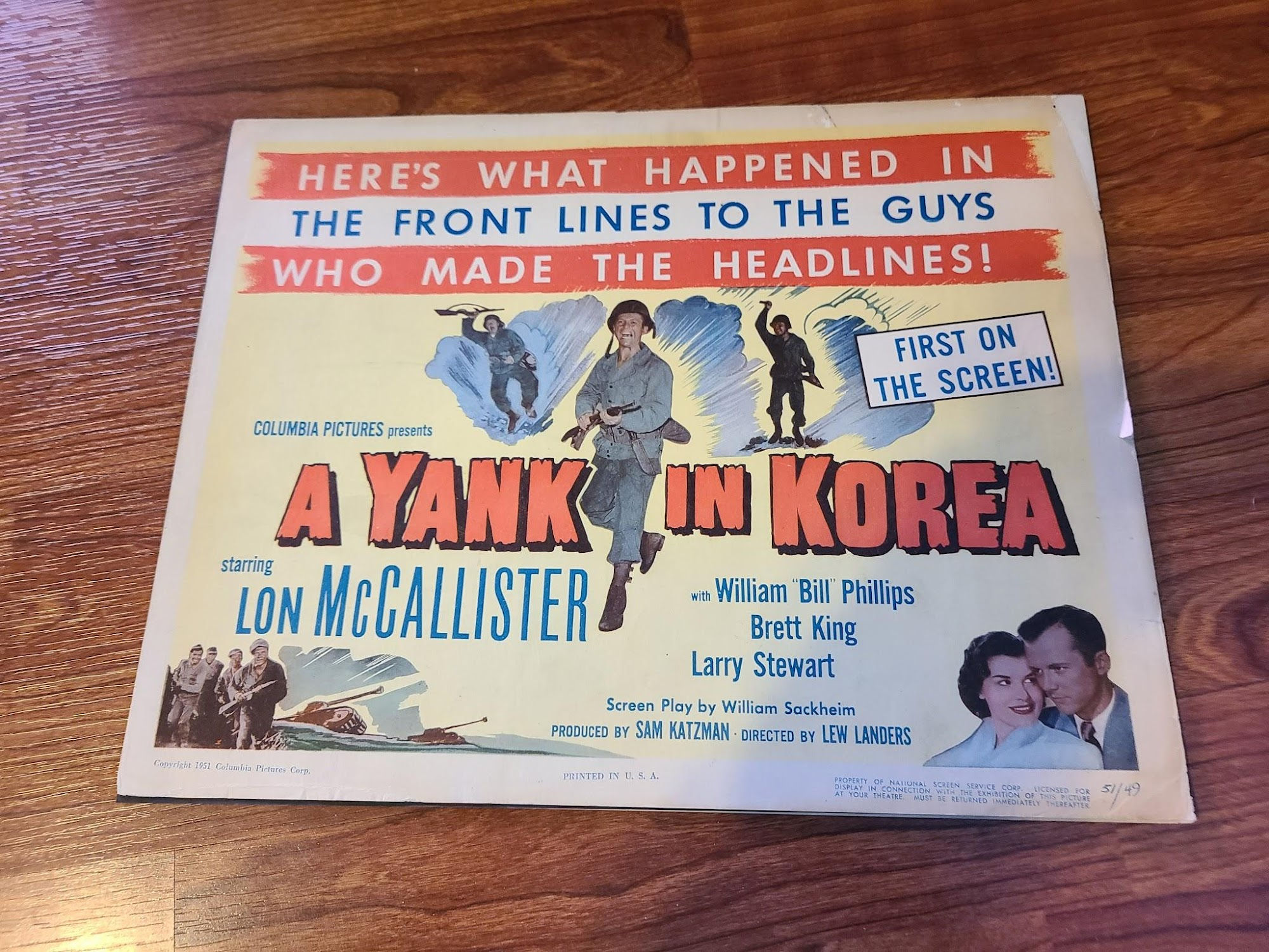 A Yank In Korea 1951 Military/Aviation Lobby Cards