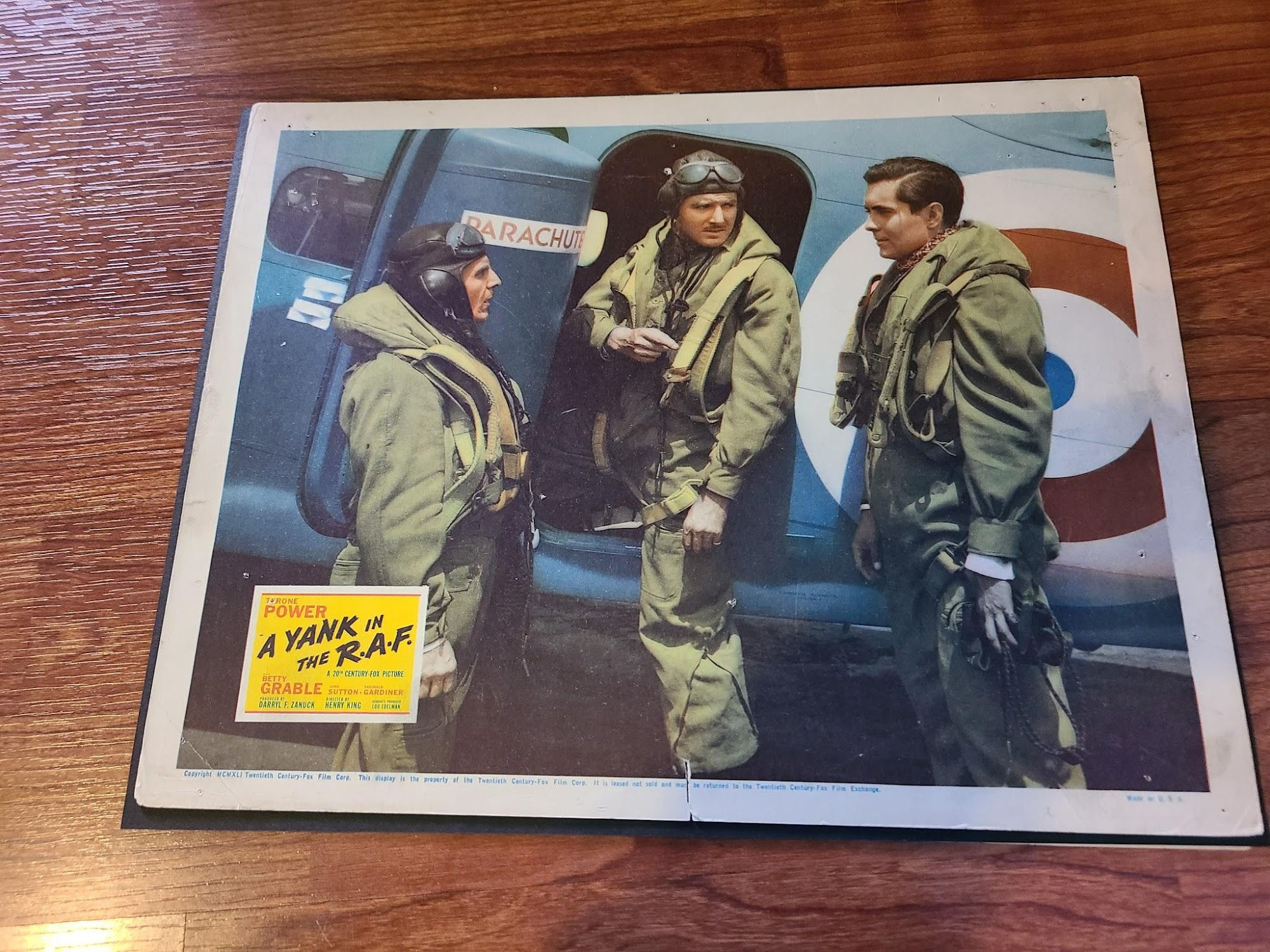 A Yank In The R.A.F 1941 Military/Aviation Lobby Cards
