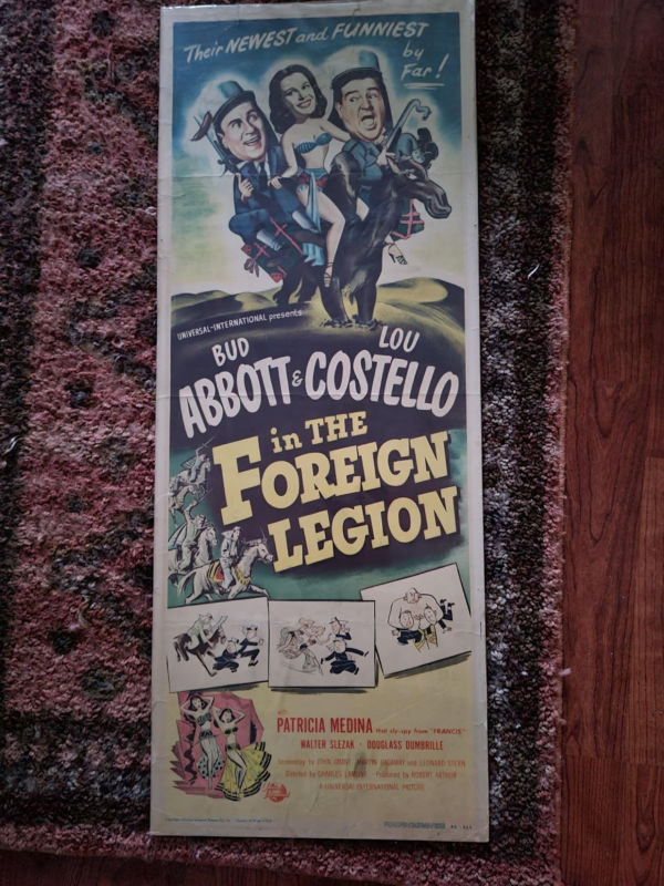 Abbott & Costello In The Foreign Legion 1950 Inserts