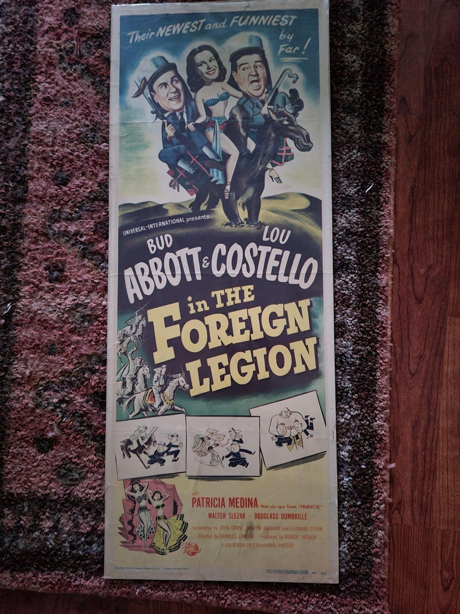 Abbott & Costello In The Foreign Legion 1950 Inserts