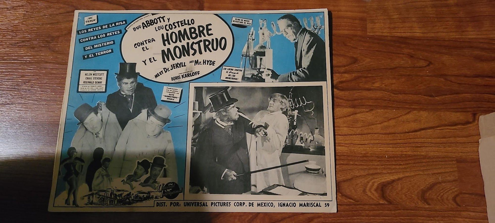 Abbott & Costello/Dr. Jekyll & Mr. Hyde 1953 Mexican Lobby Cards