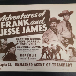 Adventures Of Frank & Jesse James 1948 Serial Lobby Cards