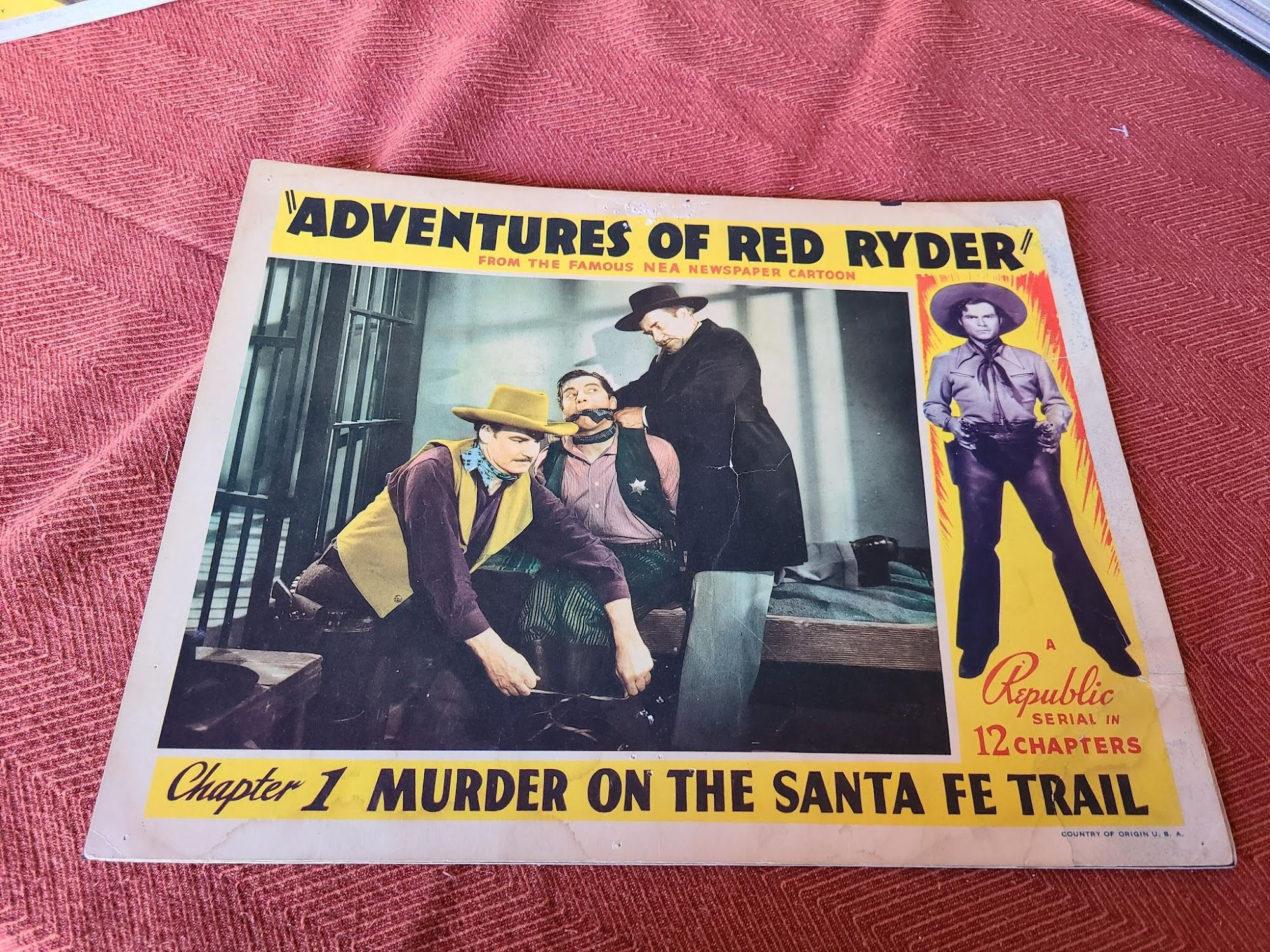 Adventures Of Red Ryder 1940 Serial Lobby Cards