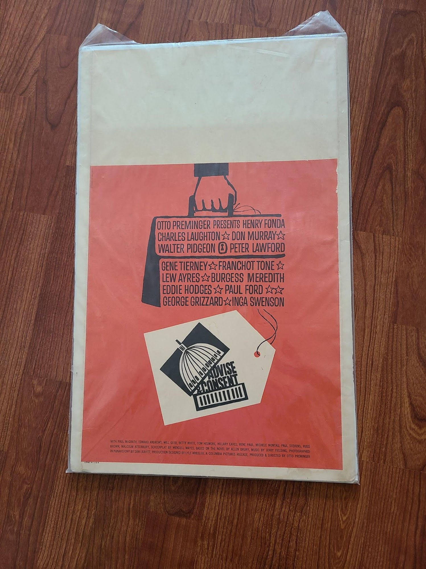 Advise And Consent 1962 Window Cards