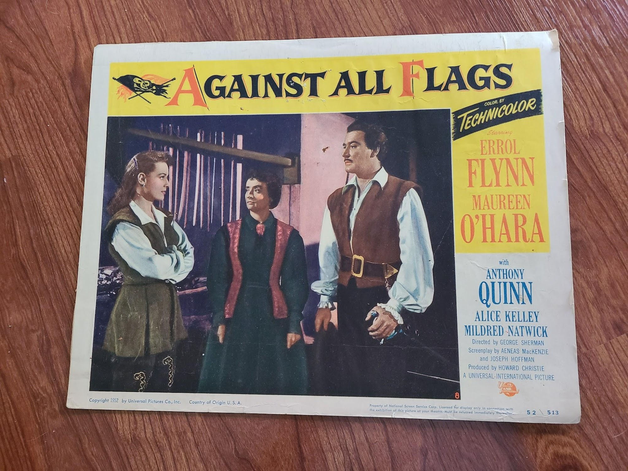 Against All Flags 1952 General Lobby Cards