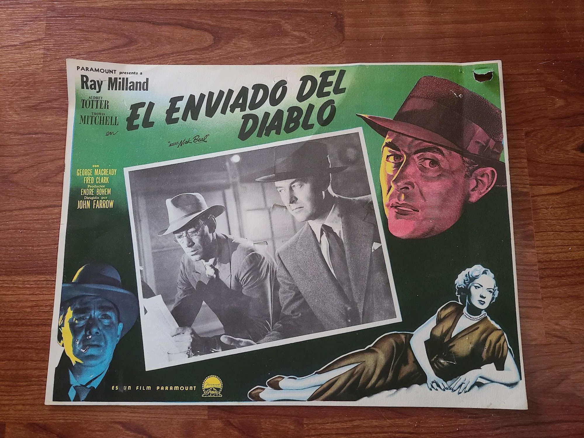 Alias Nick Beal 1949 Mexican Lobby Cards