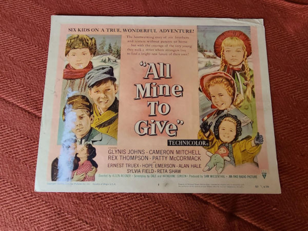 All Mine To Give 1957 Title Cards