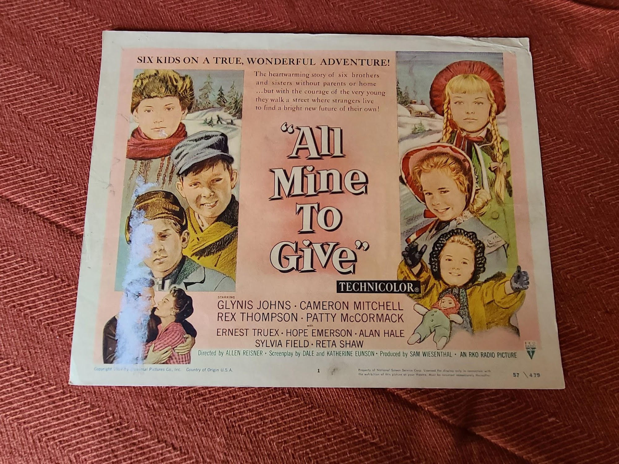 All Mine To Give 1957 Title Cards