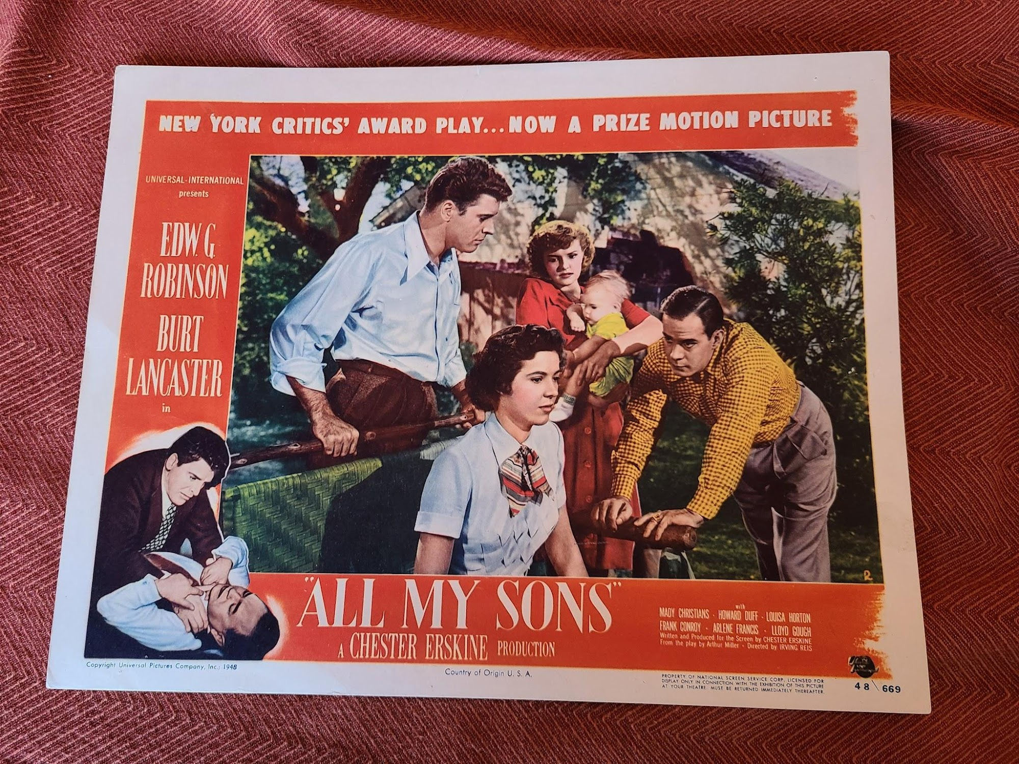 All My Sons 1948 General Lobby Cards