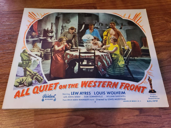 All Quiet On The Western Front 1930 Military/Aviation Lobby Cards
