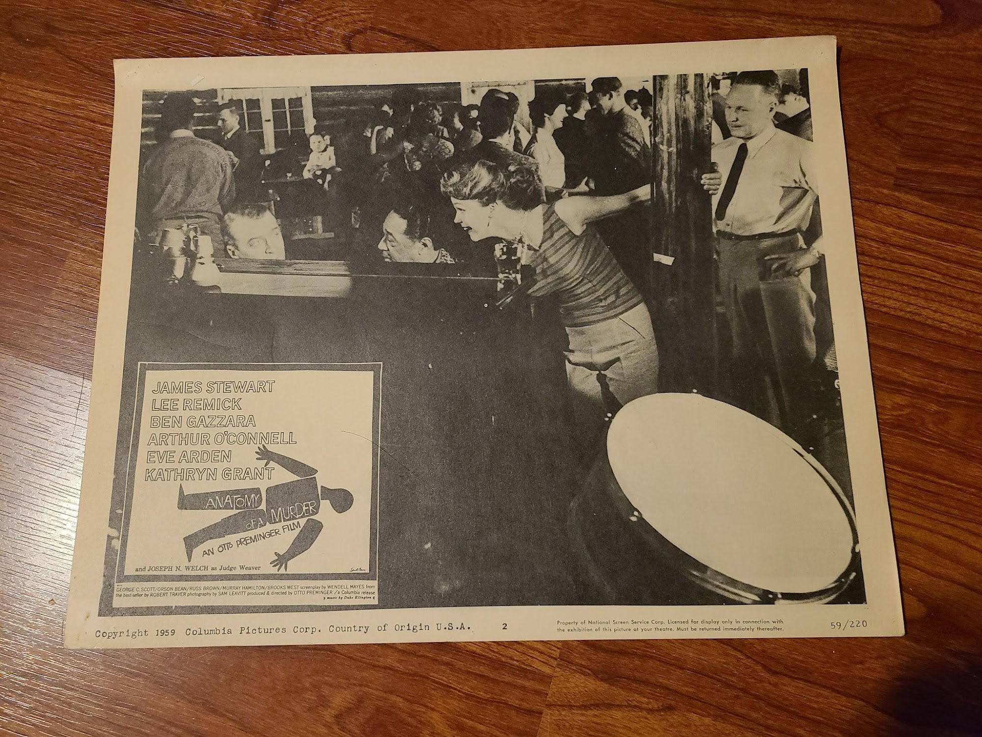 Anatomy Of A Murder 1959 General Lobby Cards
